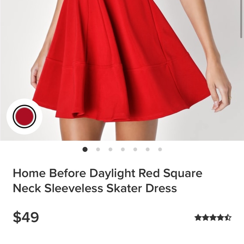 Lulu’s Red Dress - Picture 5 of 7